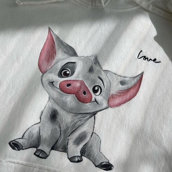 Hand Painted Hoodie Women Custom Design PUA - Picture 2 of 7